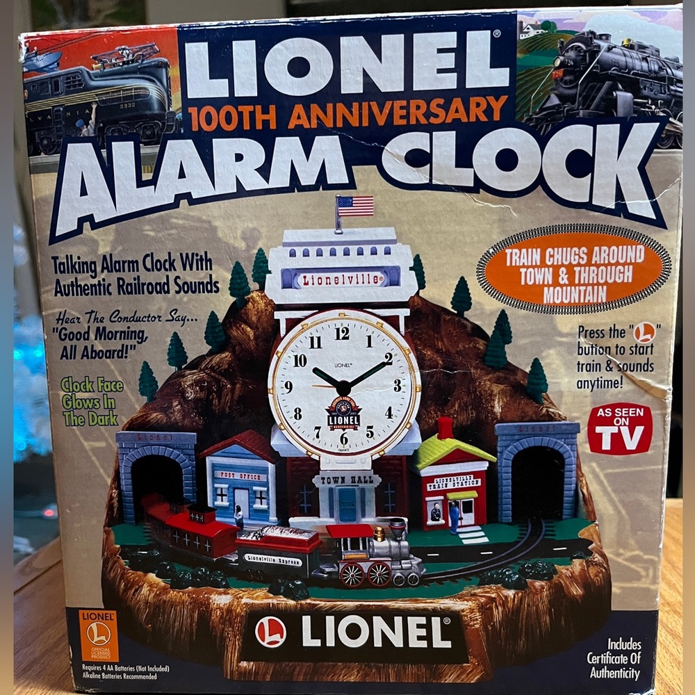 LIONEL 100th ANNIVERSARY ALARM CLOCK